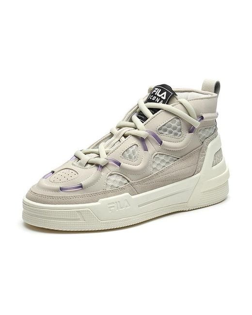 Fila White (Wmns) Shock Absorption Non-Slip Retro