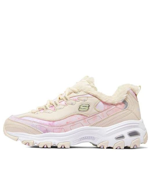 Skechers White (Wmns) D'Lites 1.0 'Natural'