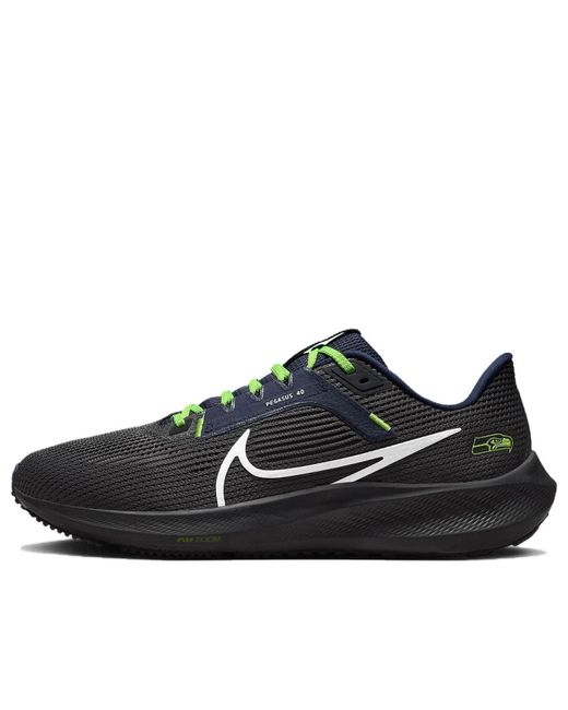 Nike Black X Nfl Air Zoom Pegasus 40 'Seattle Seahawks' for men