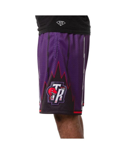 Mitchell & Ness Purple Nba Swingman Shorts Toronto Raptors Road 1998-99 'Dark' for men
