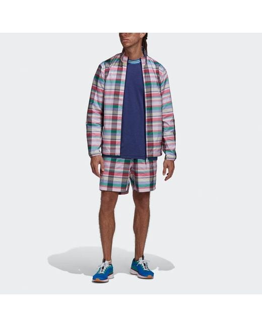 Adidas Red Originals X Noah Water Repellent Shorts Waterproof Plaid for men