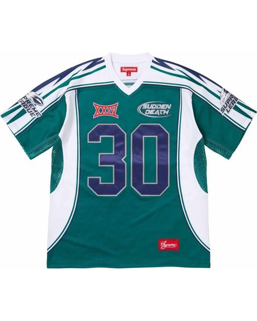 Supreme Sudden Death Football Jersey in Blue for Men | Lyst UK