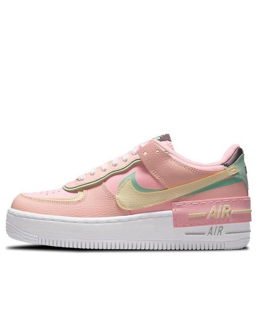 Nike Air Force 1 Shadow 'arctic Punch Barely Volt' in Pink | Lyst