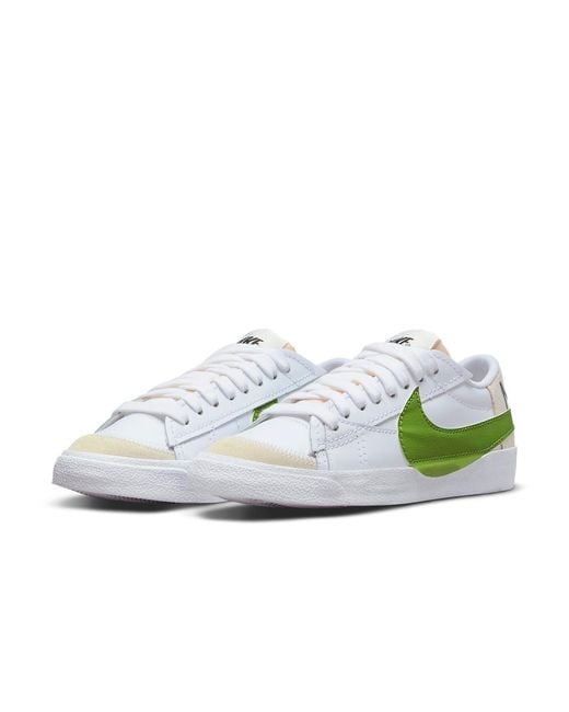 Nike White Blazer Low '77 Jumbo Chlorophyll' for men