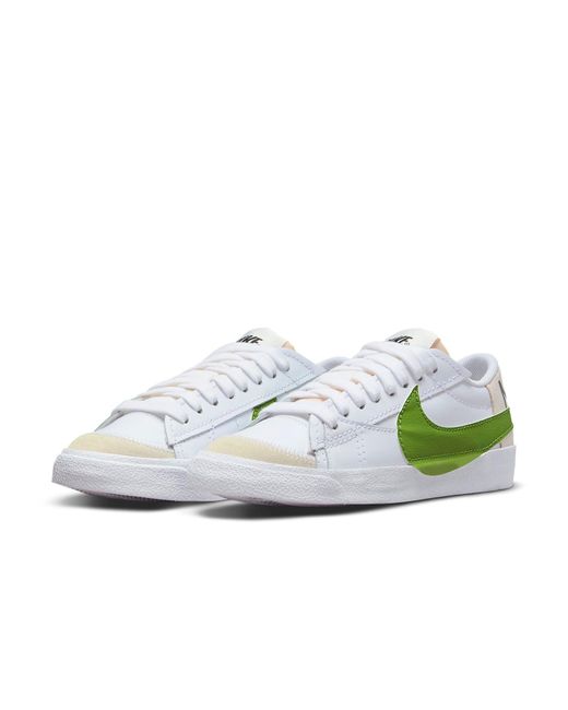 Nike White Blazer Low '77 Jumbo Chlorophyll' for men