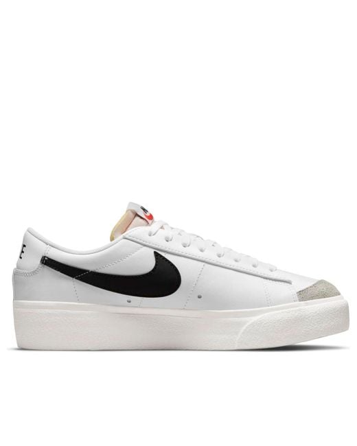 Nike White (Wmns) Blazer Low Platform