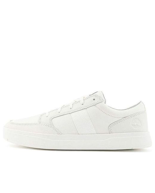 Timberland White Davis Square Oxford Sneakers for men