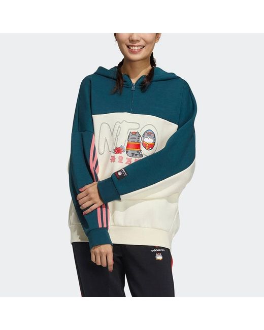 Adidas Blue (Wmns) Neo X Cny Ww Hoodies