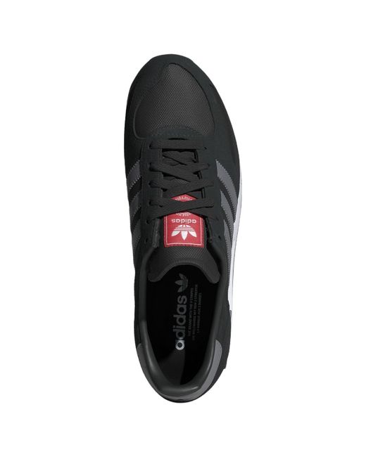 Adidas Black La Trainer Scarlet' for men