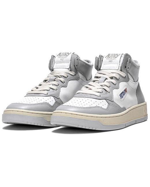 Autry White Medalist Mid Bicolor for men