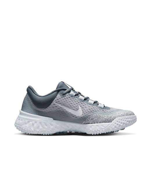 Nike Blue (Wmns) Alpha Huarache Elite 4 Turf Softball Shoes 'Wolf Pure Platinum'