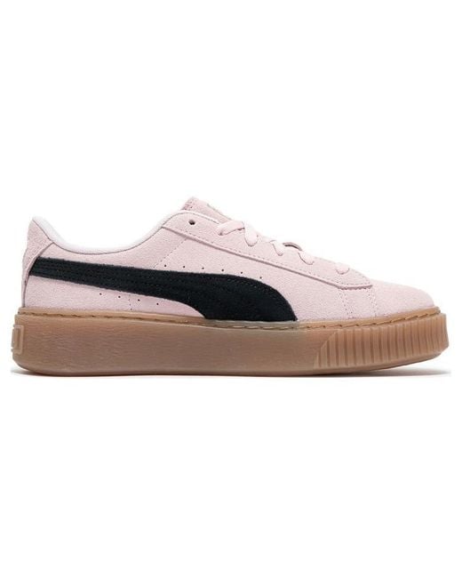 PUMA Pink (Wmns) Suede Platform Shoes Gum'