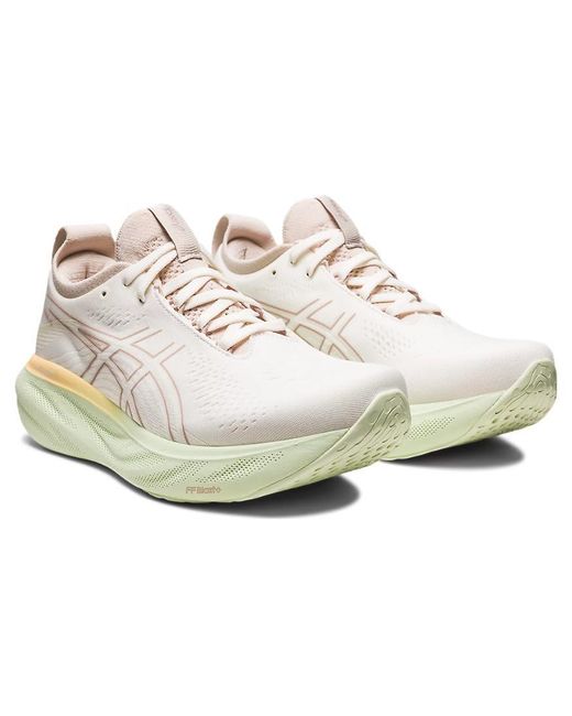 Asics White Gel Nimbus 25 'cream Fawn'