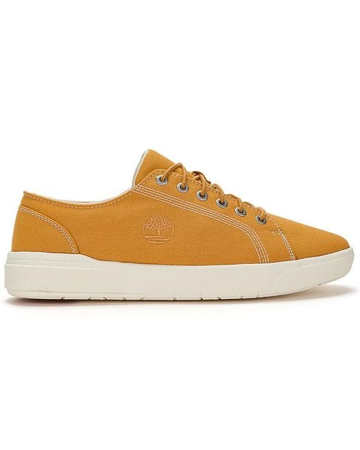 Timberland Brown Seneca Bay Fabric Oxford Shoes 'Wheat' for men