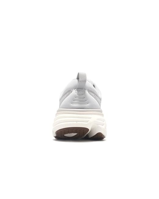 Hoka One One White (Wmns) Bondi 8 'Lunar Rock Nimbus Cloud'