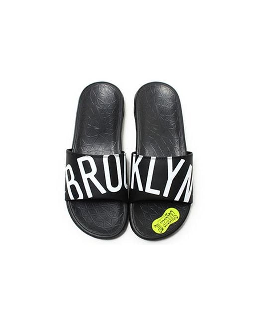 Nike Benassi Solarsoft Nba Slide 'Brooklyn' in Black for Men | Lyst UK