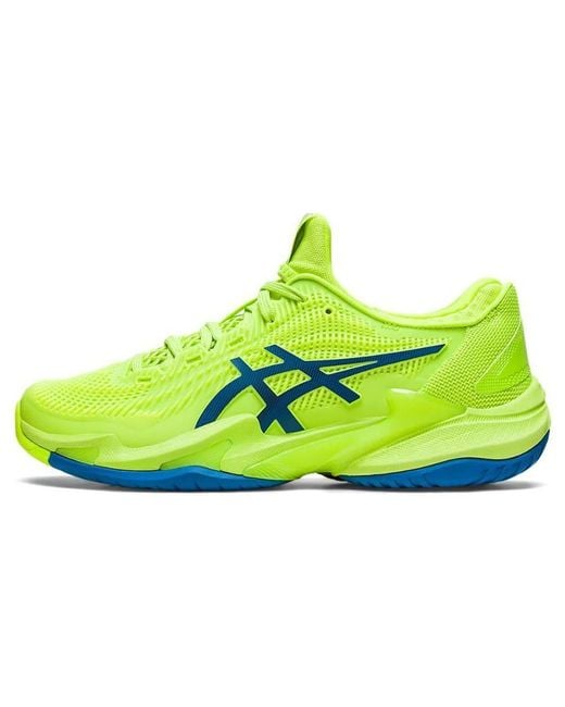 Asics Green Court Flytefoam 3 Tennis Shoes