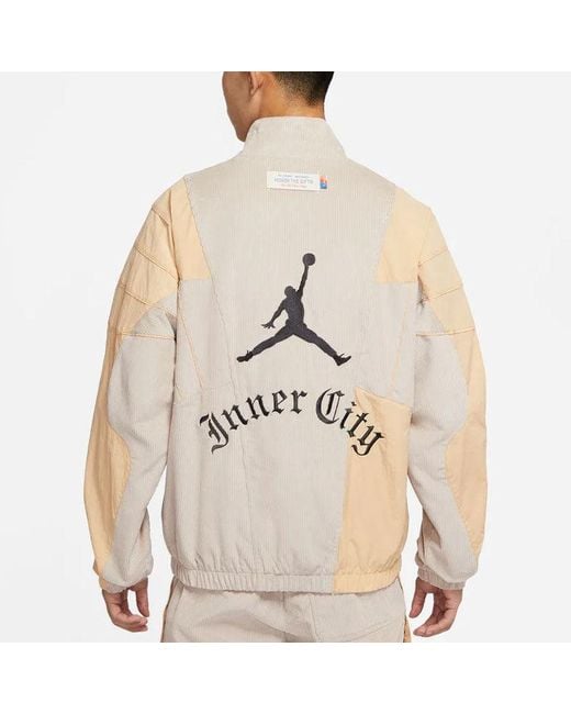 Nike Natural X Htg Crossover Contrast Color Stitching Logo Stand Collar Jacket Asia Edition for men