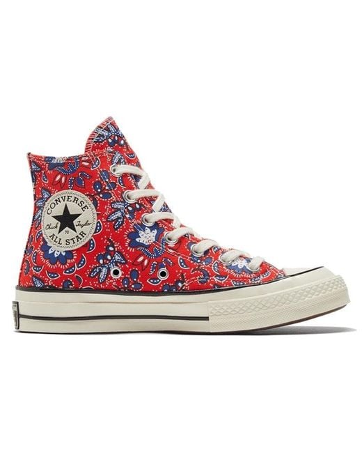 Converse Red Chuck 70 High 'Paisley for men