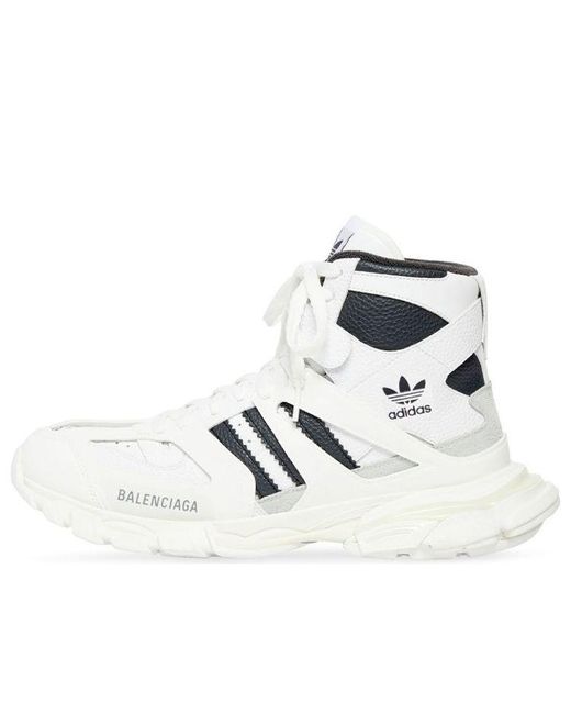 Balenciaga White X Adidas Originals Track Forum Sneakers for men