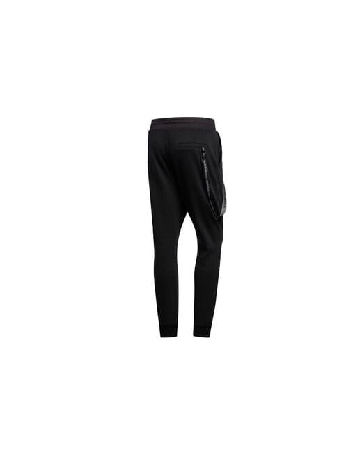 Adidas Black Neo M Ut Tp 1 Knit Bundle Feet Fleece Lined Sports Long Pants for men
