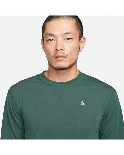Nike Green Dri-Fit Acg Goat Rocks Long-Sleeve Top Faded Spruce' for men