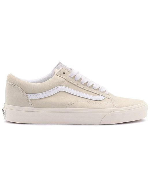 Vans White Old Skool 'Pig Suede for men