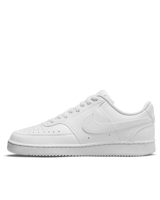 Nike White Court Vision Low Next Nature Shoes