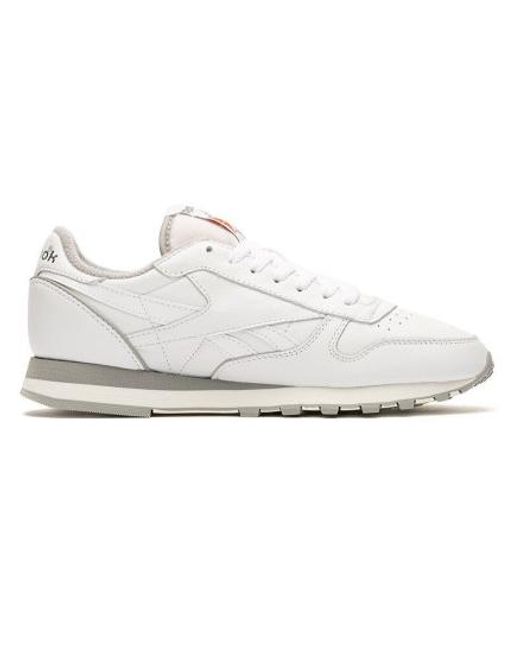 Reebok White Classic Leather Footwear /chalk/solid Gray Gy9877 for men