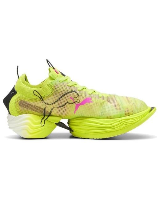 PUMA Yellow Fast-R Nitro Elite Running Shoes 'Solar' for men