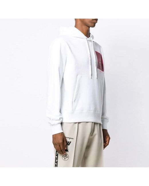 Off-White c/o Virgil Abloh White Arrows Sketch Cotton Loose Normal Fit Sweater for men