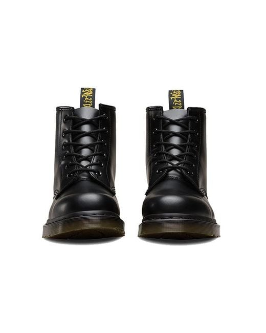 Dr. Martens Black 101 Smooth Leather Ankle Boots for men