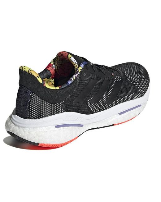 Adidas Black Solarglide 5 Floral' for men