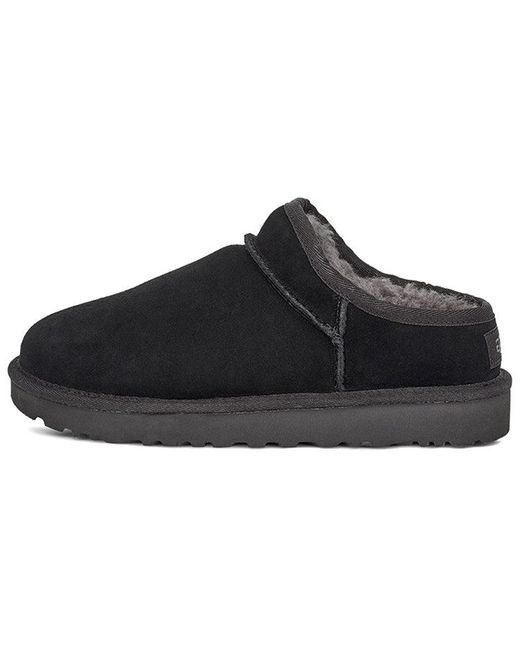 Ugg Black (Wmns) Classic Slippers Fleece Lined
