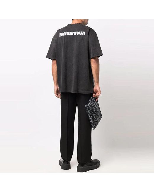 Balenciaga Black Turn Slit T-Shirt