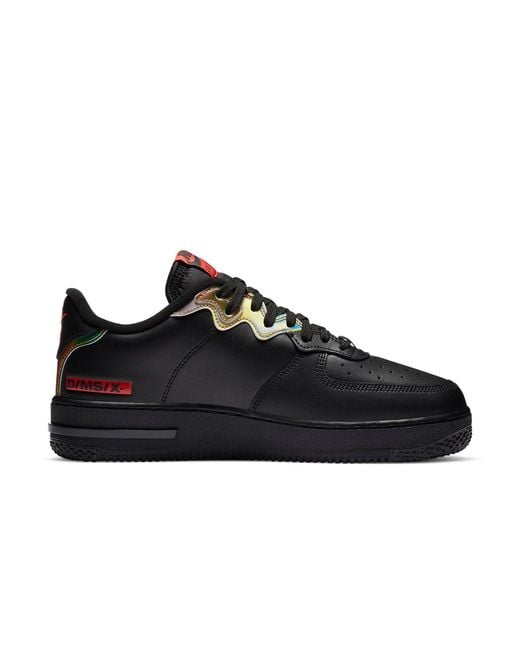 Nike Black Air Force 1 React Iridescent' for men