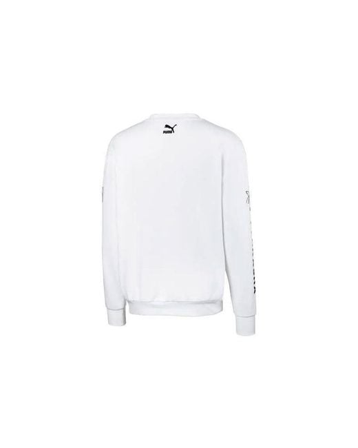 PUMA White X Tyakasha Crewneck Hoody for men