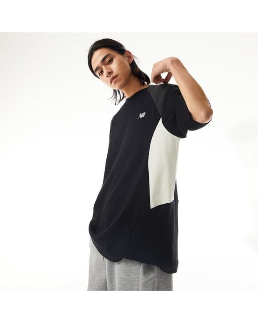 New Balance Black X Liangdong Color Block T-Shirt 'Dark'