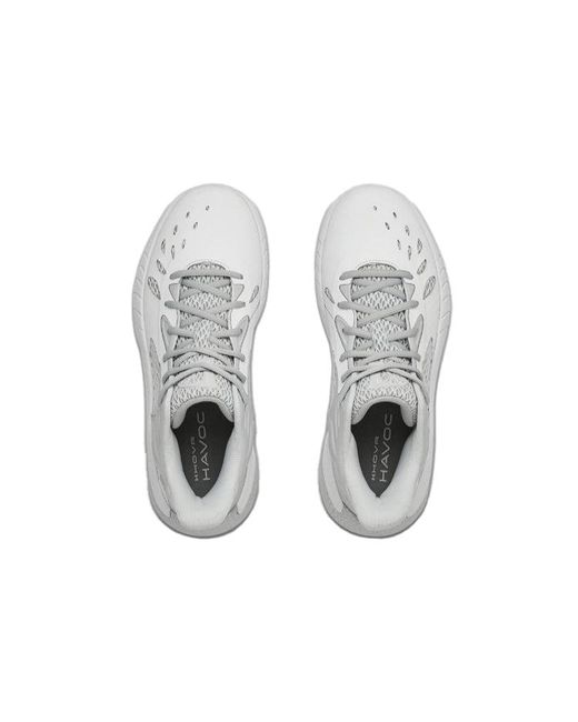 Under Armour White Hovr Havoc 3 Metallic' for men