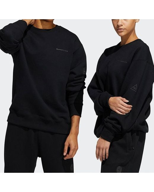 Adidas Black Originals X Fei Dong Pw Bas Crew Sports Ribbed Round Neck Pullover