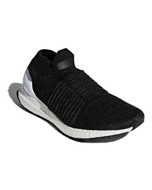 Adidas Black Ultra Boost Laceless 'Core' for men