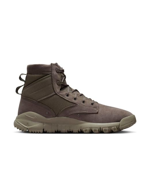 Nike Brown Sfb 6' Leather Boot 'Dark Mushroom' for men