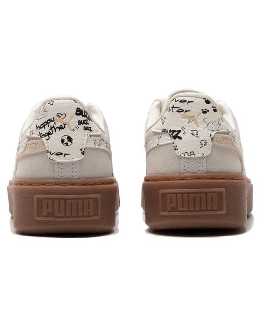PUMA Brown (Wmns) Suede Platform Draw