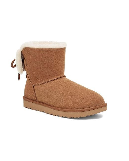 Ugg Brown (Wmns) Classic Double Bow Mini