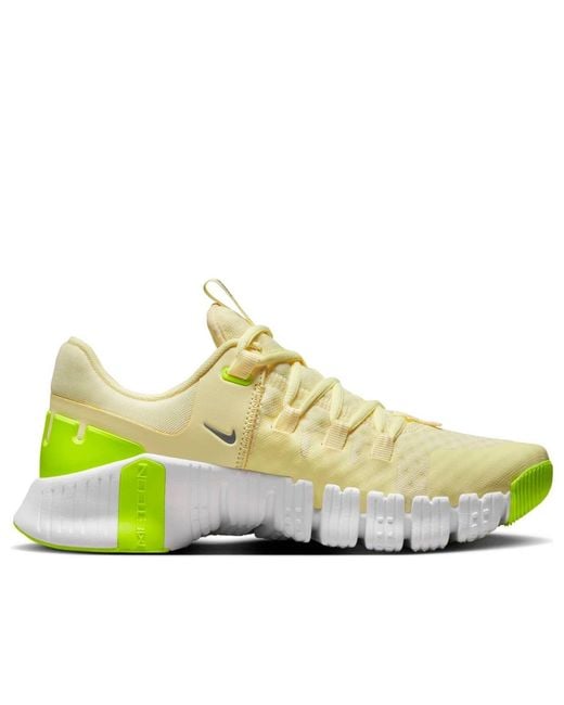 Nike White (Wmns) Free Metcon 5 'Citron Tint Volt'