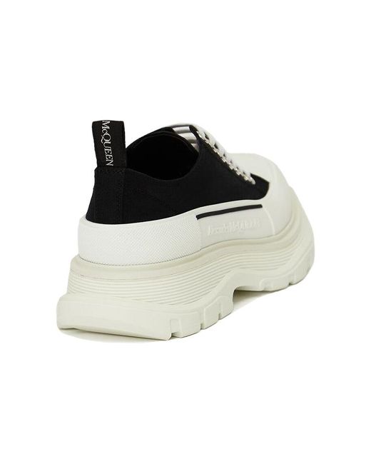 McQueen Black Tread Slick Lace Up