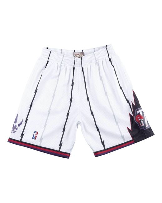 Mitchell & Ness White Nba Swingman Shorts Toronto Raptors 1998-99 for men