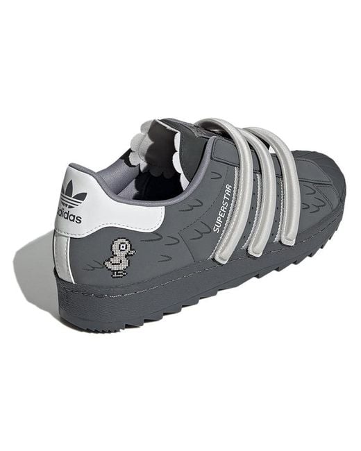 Adidas Gray Melting Sadness X Superstar 80S Tr 'Duck' for men