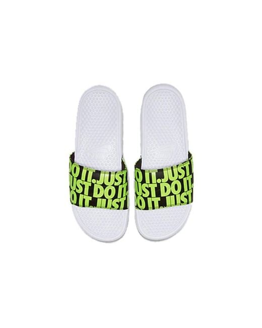 Nike Green Benassi Jdi Print 'Volt' for men