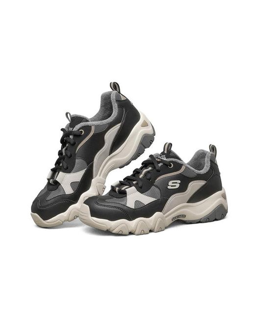 Skechers Black (Wmns) D Lites 2.0 Sports Shoes